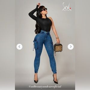Sol Beauty & Care Push Up Jeans SJ-077 Lady Addict Size 2-12